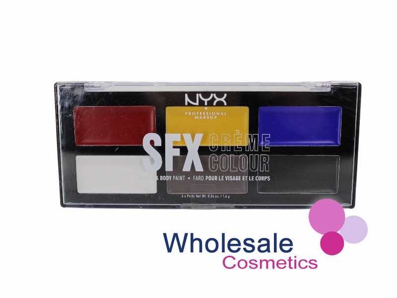 9 x NYX SFX Creme Colour Face & Body Paint - 01 PRIMARY